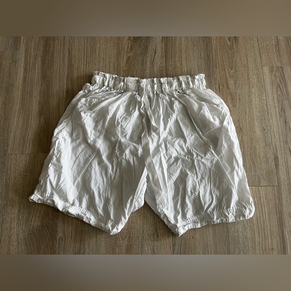 Burning Torch Women’s White Bloomer Shorts Cotton Drawstring - Size Medium - Picture 1 of 7